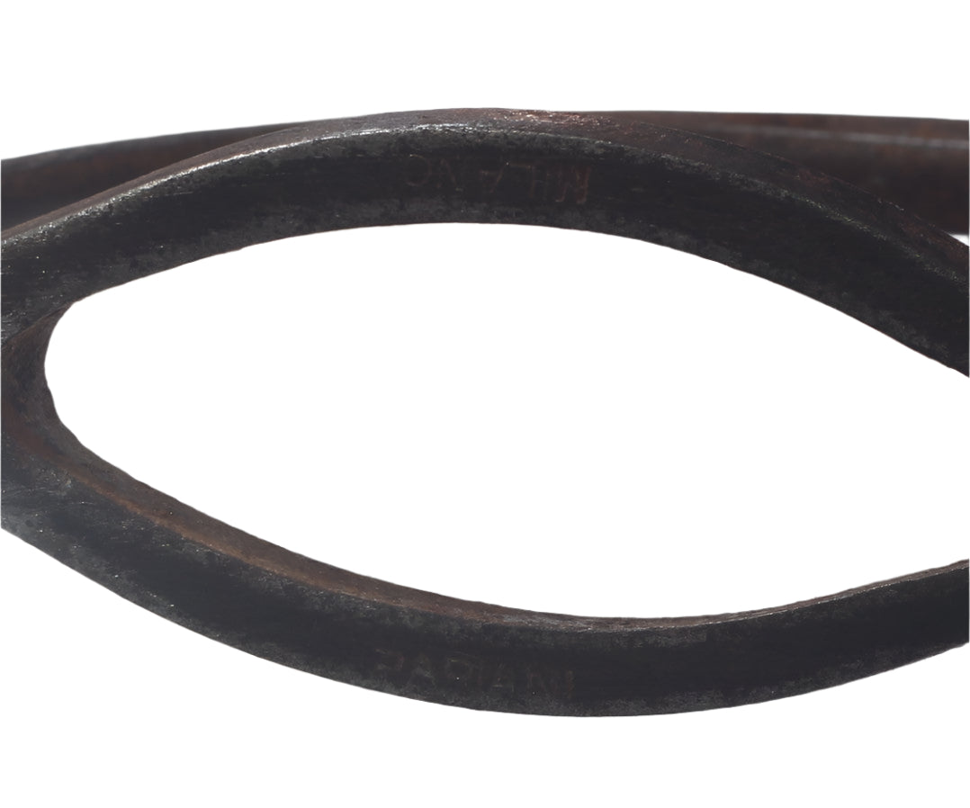 A Pair of Antique Steel Racing Stirrups by Pariani of Milan