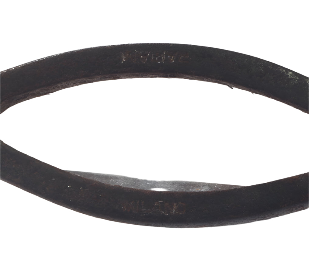 A Pair of Antique Steel Racing Stirrups by Pariani of Milan