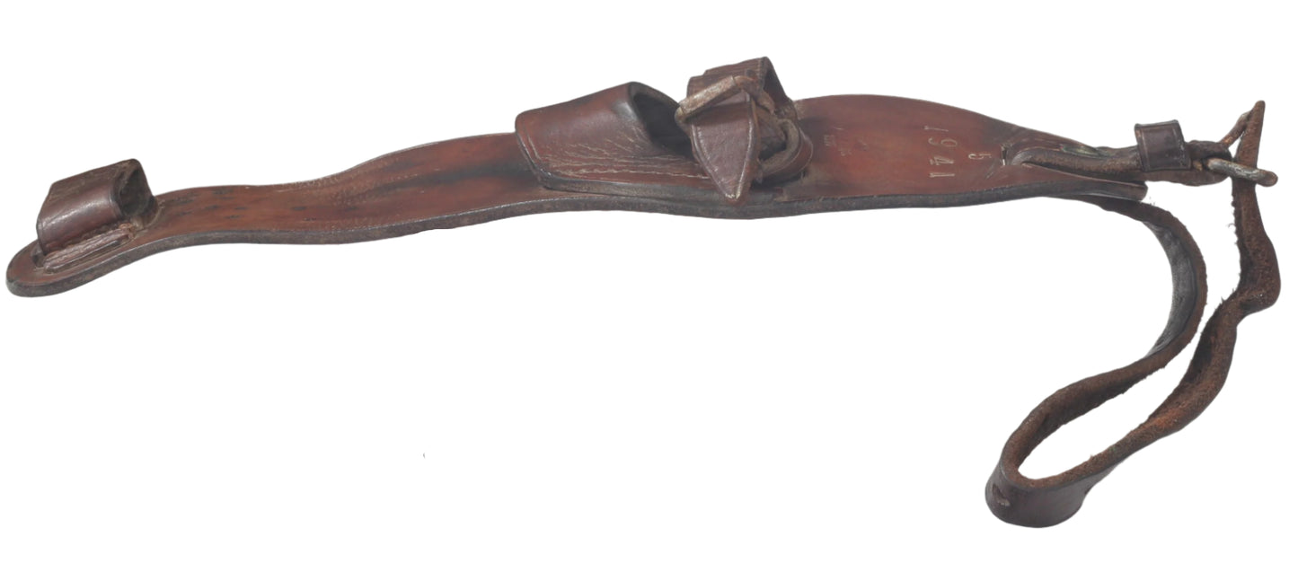 A 1916 Long Leather Cavalry Sword Frog