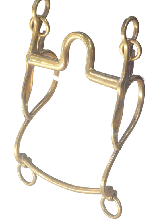 A Vintage Gold Coloured Military Pad Cheek Horse Bit