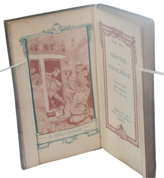 Coaches and Coaching by Leigh Hunt, illus. Paul Hardy c.1920