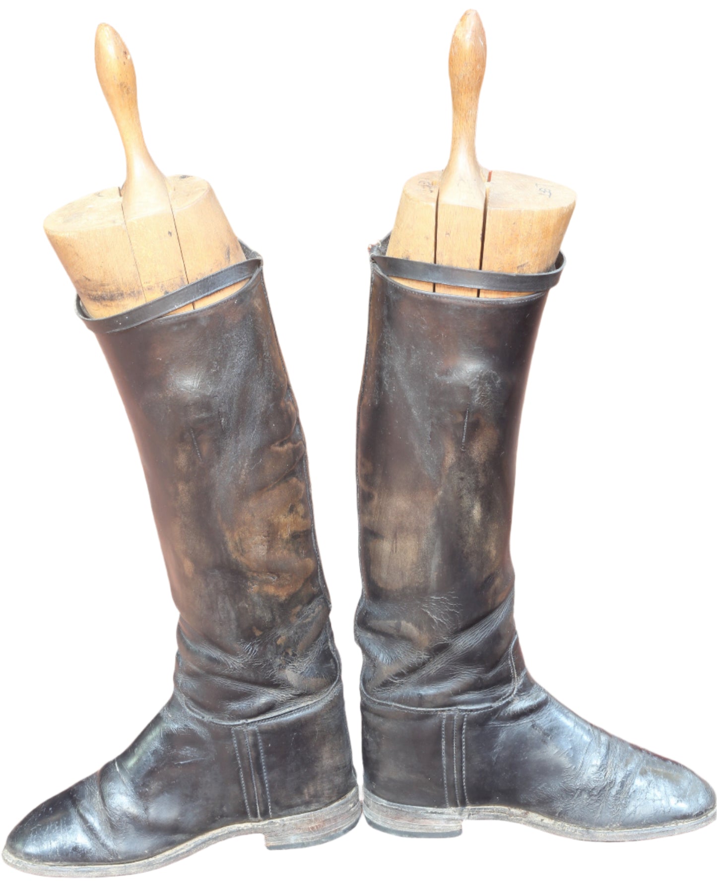 Vintage Ladies Leather Riding Boots and Trees