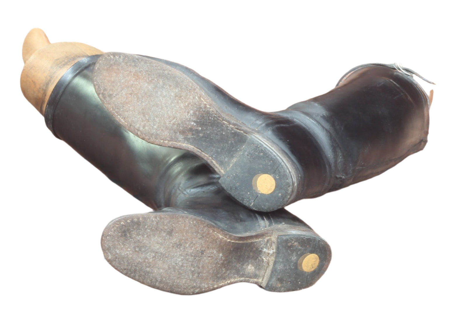 Vintage Ladies Leather Riding Boots and Trees