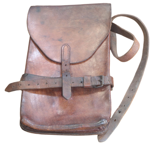 1916 WW1 British Army Leather Satchel or Case - cav074