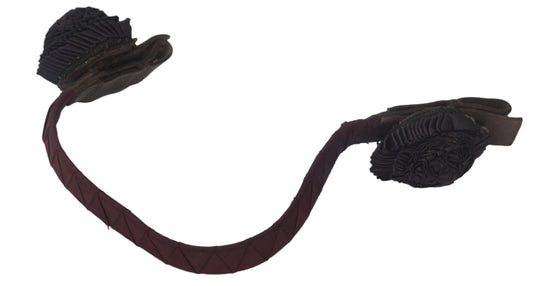 A Cavalry Officer's Browband with Silk Rosettes