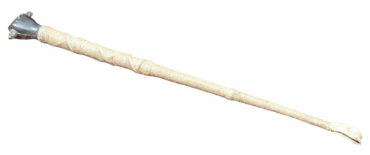 Antique Whip or Crop with Horn Cap Carved as a Fish in a Hand