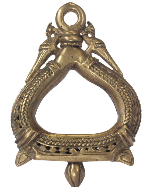 Antique Indian Brass Peacock Stirrup