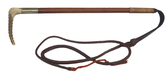 Vintage Ladies / Youth's Malacca Hunting Whip with Thong