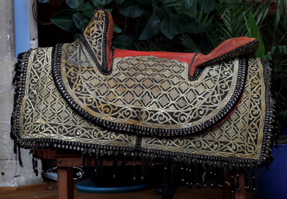 A Moroccan Saddle and Accessories