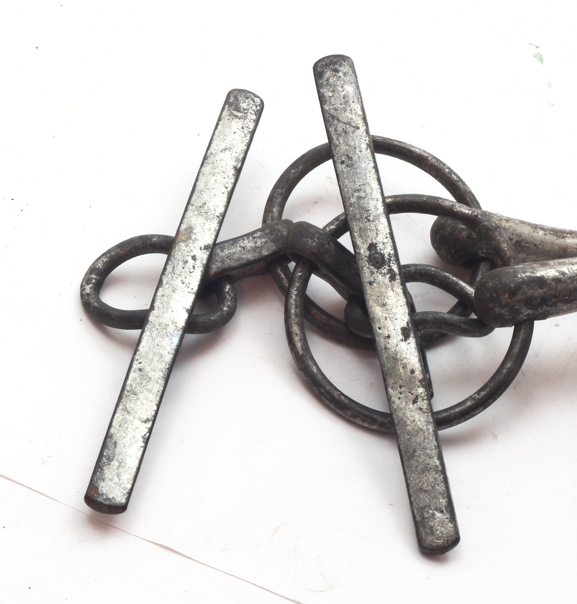 A 1945 Steel T Bar Bradoon or Watering Snaffle