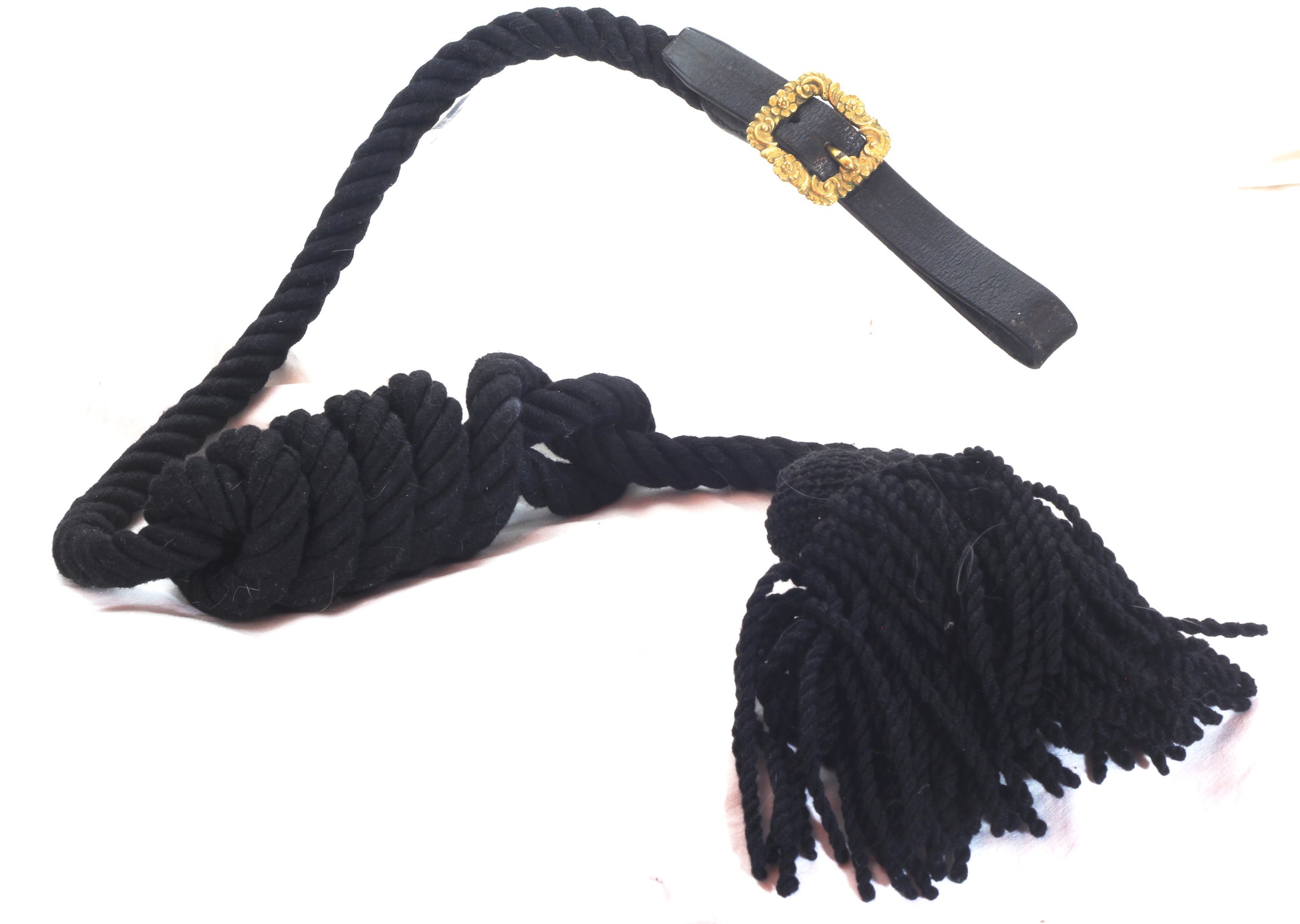 A Black Rope for an Officer's  Horse