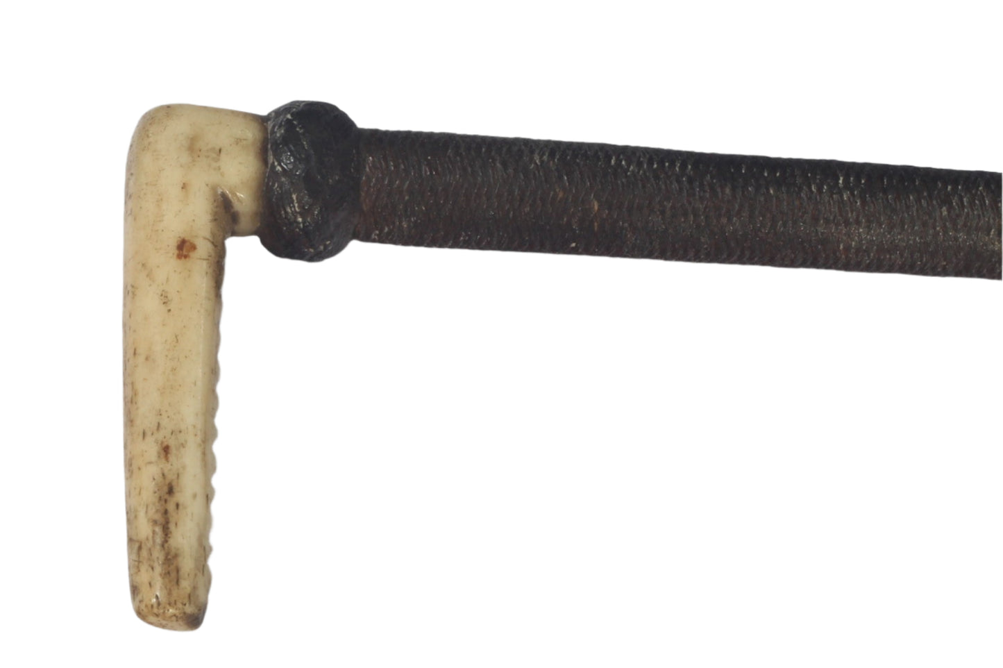 19th Century Sidesaddle Riding Whip with Bone Handle