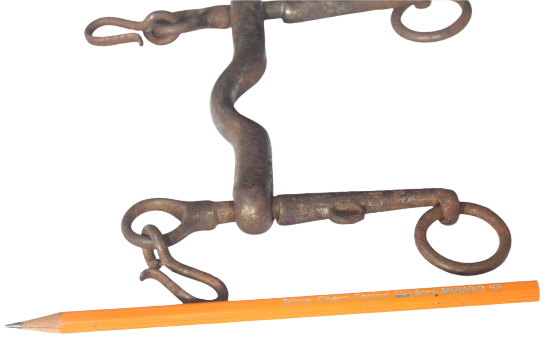 Antique Small Steel Weymouth Curb Bit by Whippy & Co