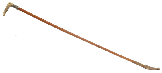 Antique Malacca Sidesaddle Hunting Whip or Crop