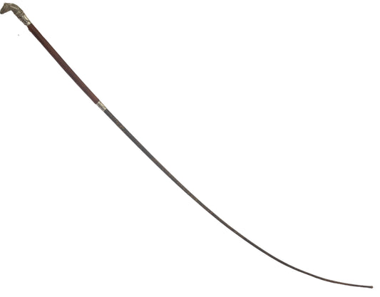 Victorian Ladies Sidesaddle Riding Whip or Crop with Horse Head Cap