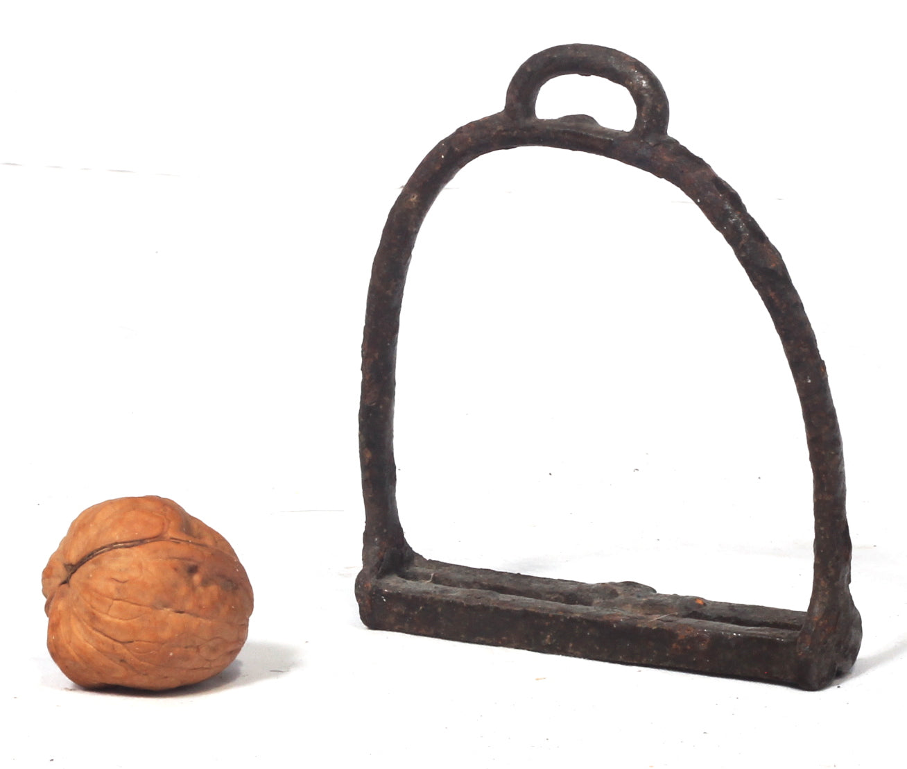 Small antique stirrup iron