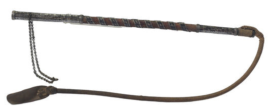 Silver & Niello Caucasian Riding Whip or Crop