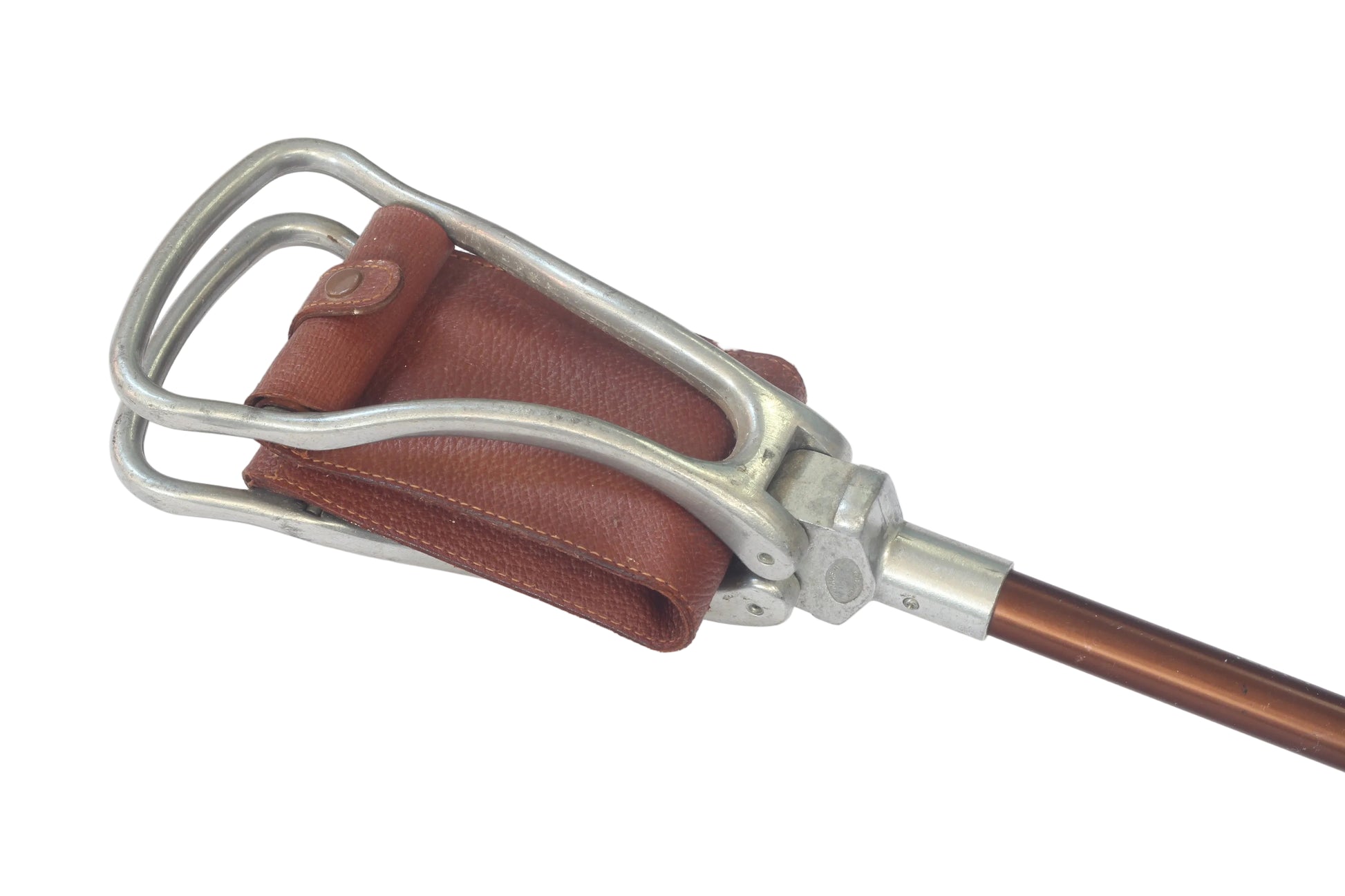 Vintage Shooting Stick with Leather Seat