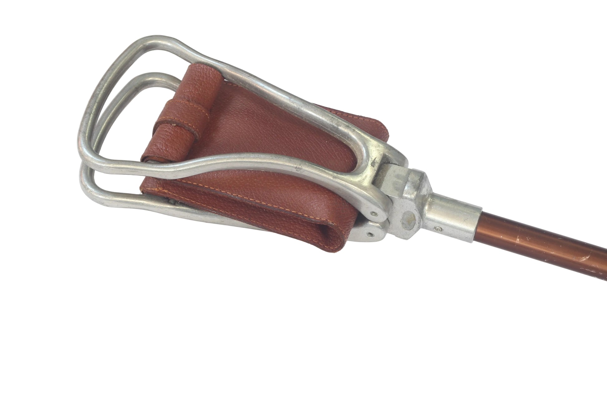Vintage Shooting Stick with Leather Seat