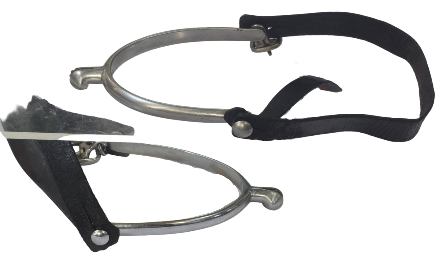 Vintage Hunting Spurs with Buttons & Buckles 