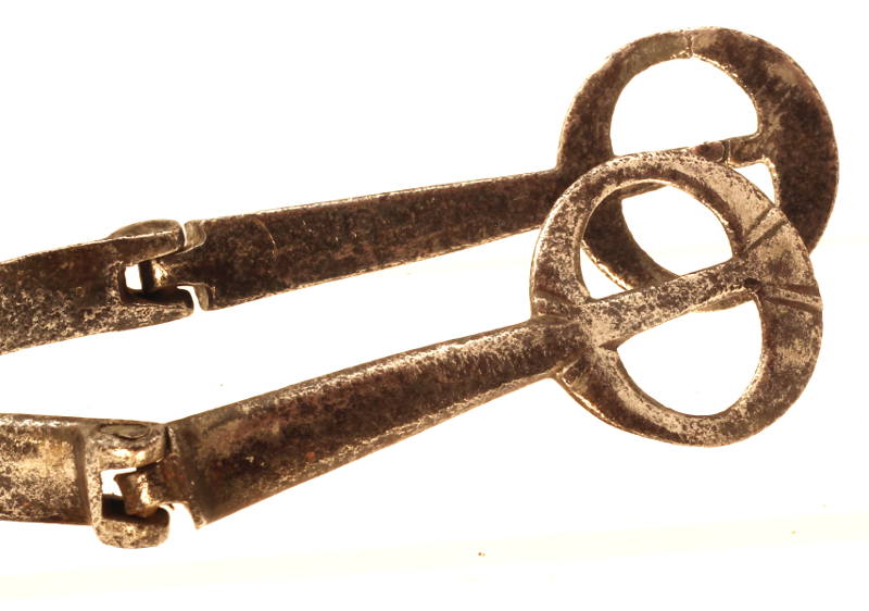 17th Century Steel Spur with Hinged Arms