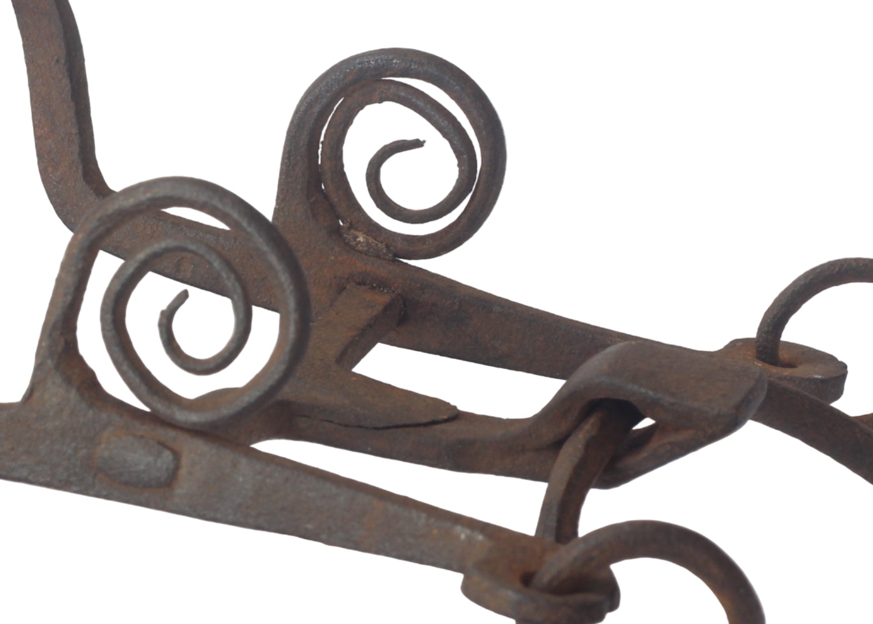 Antique African Ring Bit with Coiled Cheeks