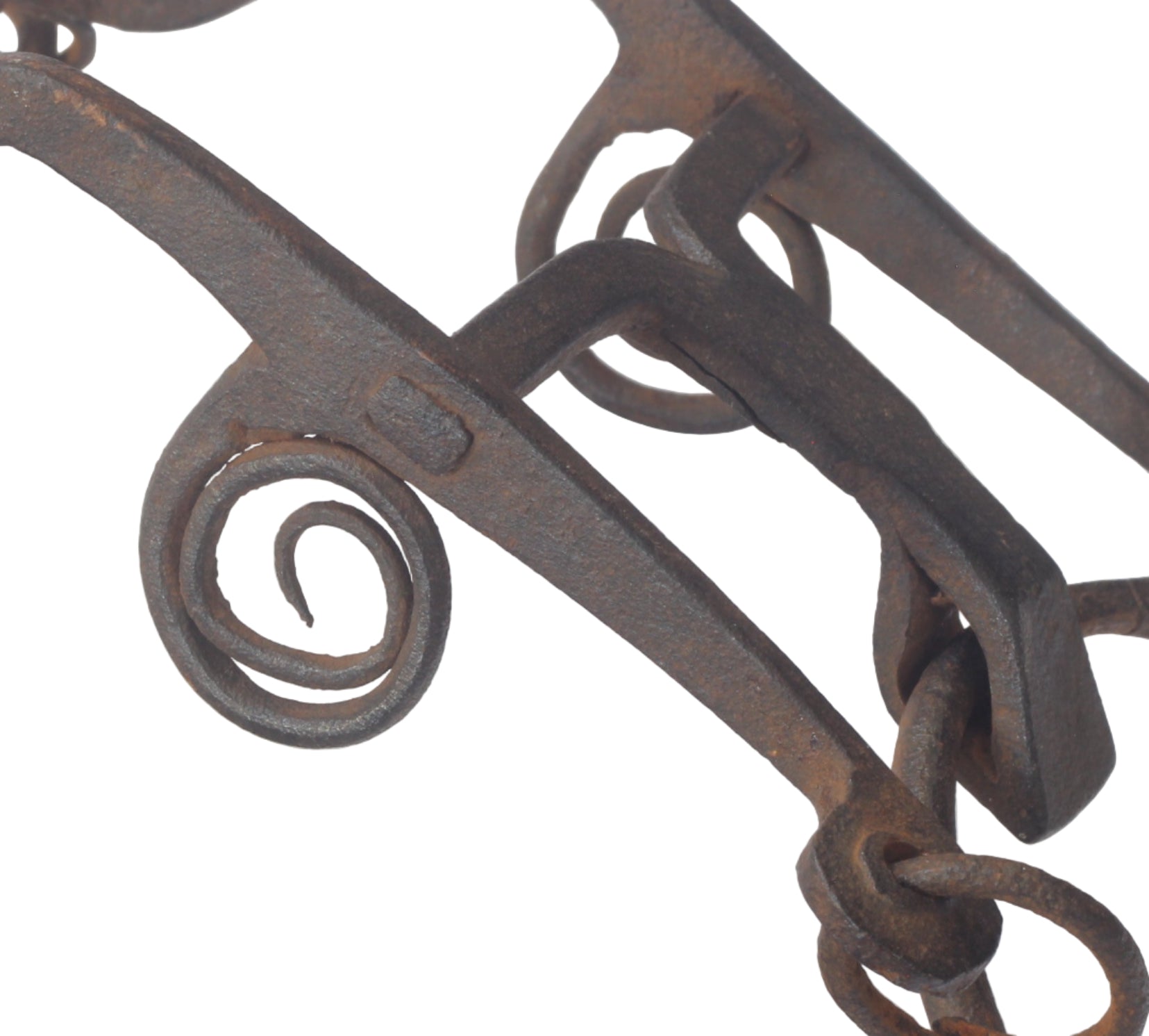 Antique African Ring Bit with Coiled Cheeks