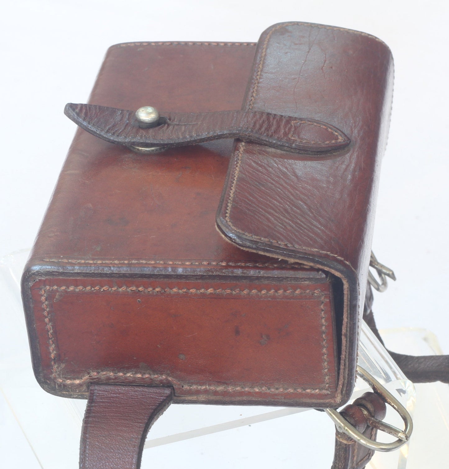 Vintage Swaine & Adeney Sandwich Tin in Leather Case