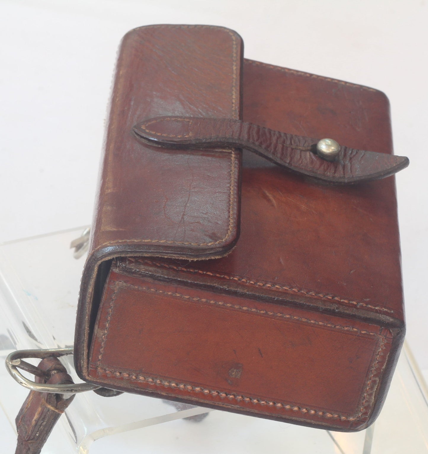 Vintage Swaine & Adeney Sandwich Tin in Leather Case
