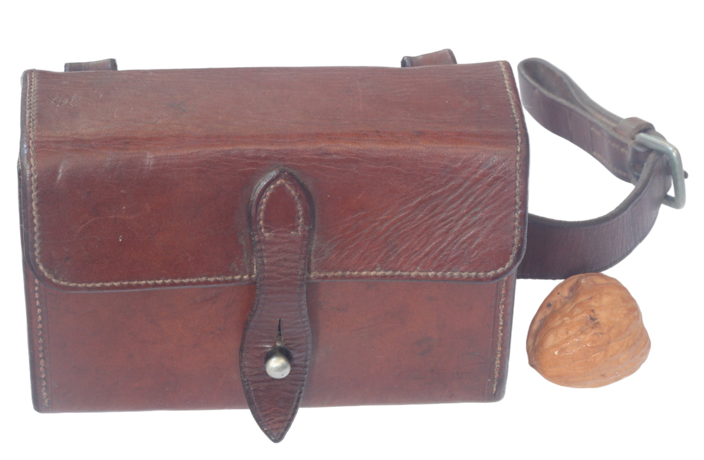 Vintage Swaine & Adeney Sandwich Tin in Leather Case
