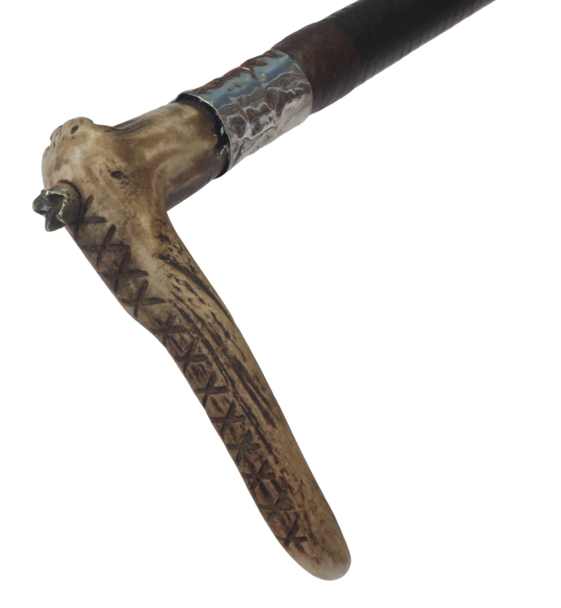 1924 Gents Leather Hunting Whip