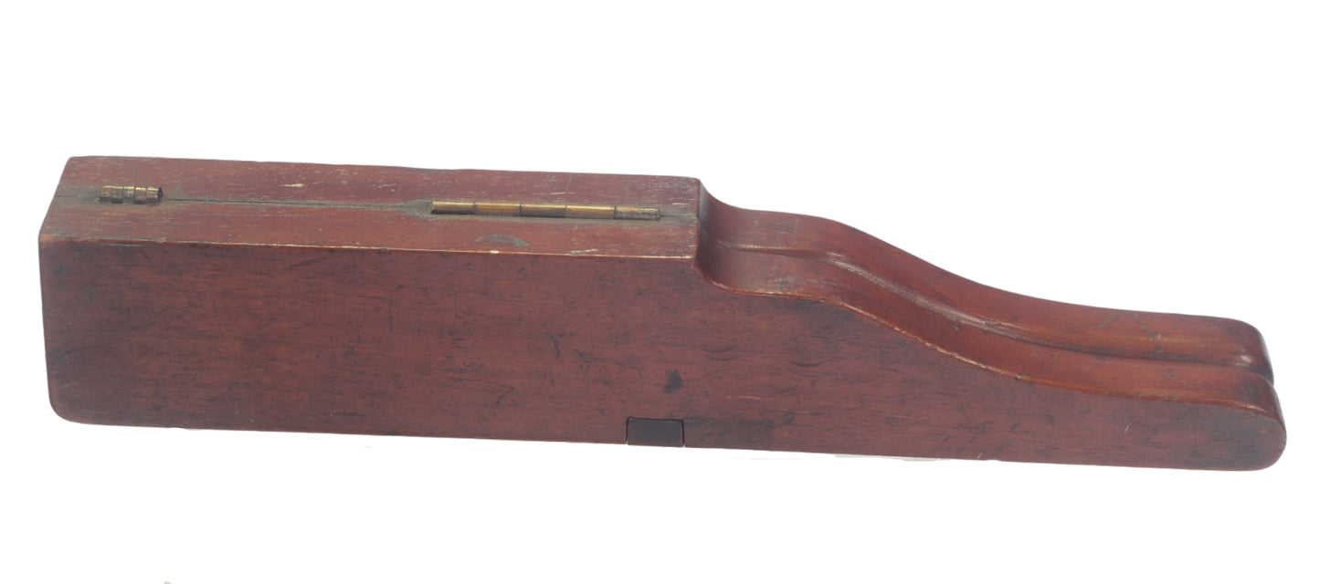 Mahogany Campaign Folding Boot Jack with Boot Pulls and Spurs