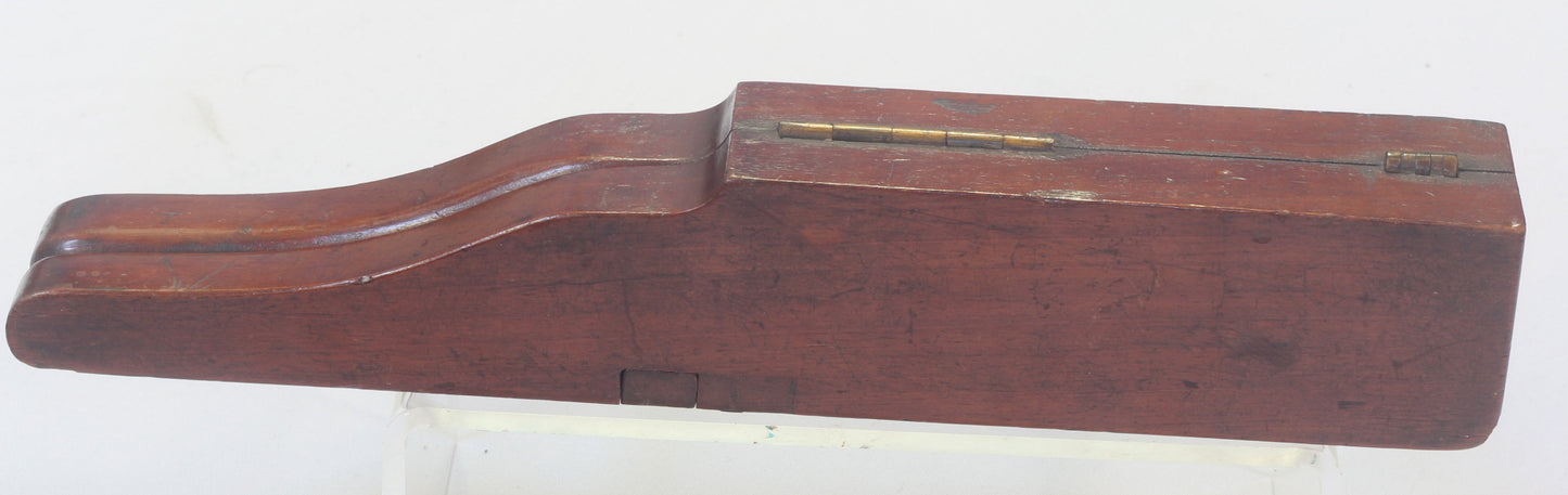 Mahogany Campaign Folding Boot Jack with Boot Pulls and Spurs