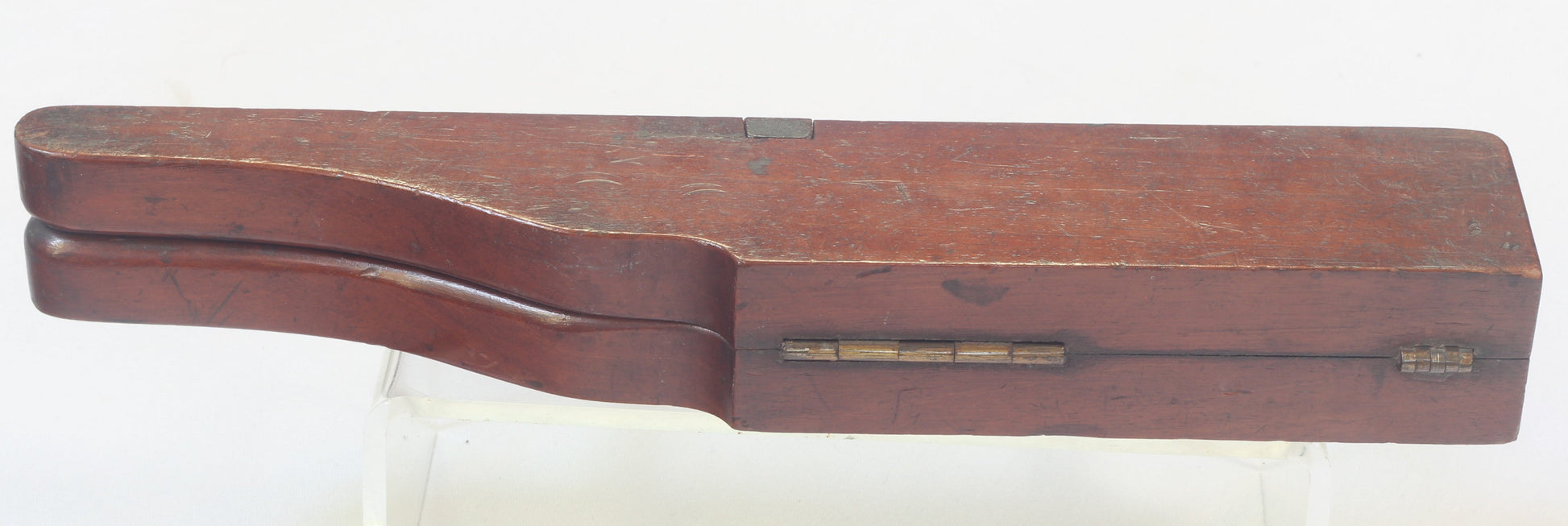 Mahogany Campaign Folding Boot Jack with Boot Pulls and Spurs