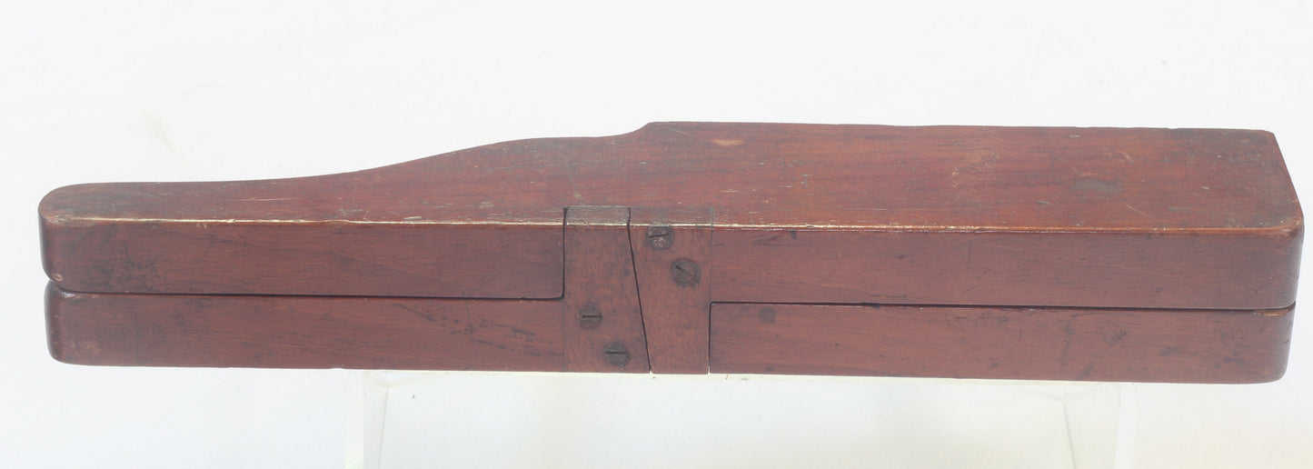 Mahogany Campaign Folding Boot Jack with Boot Pulls and Spurs
