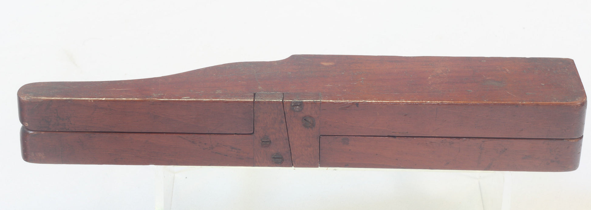 Mahogany Campaign Folding Boot Jack with Boot Pulls and Spurs