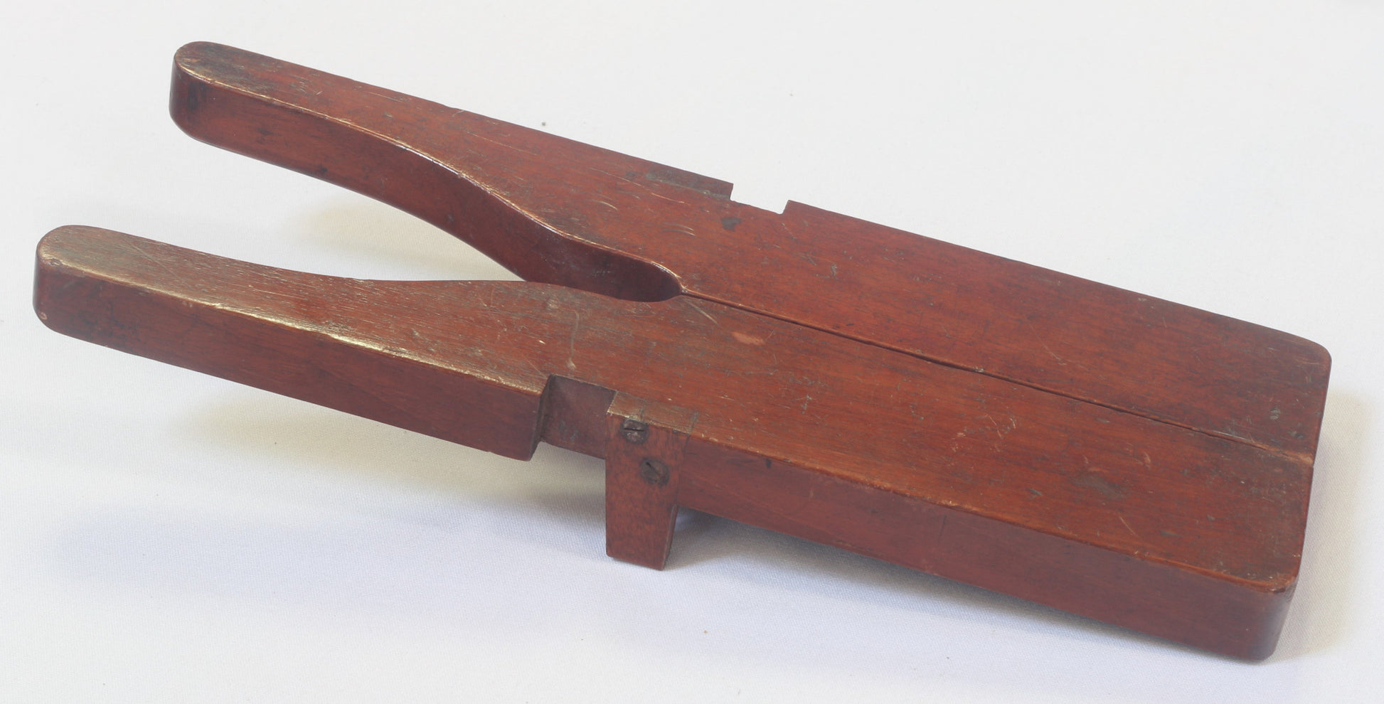 Mahogany Campaign Folding Boot Jack with Boot Pulls and Spurs