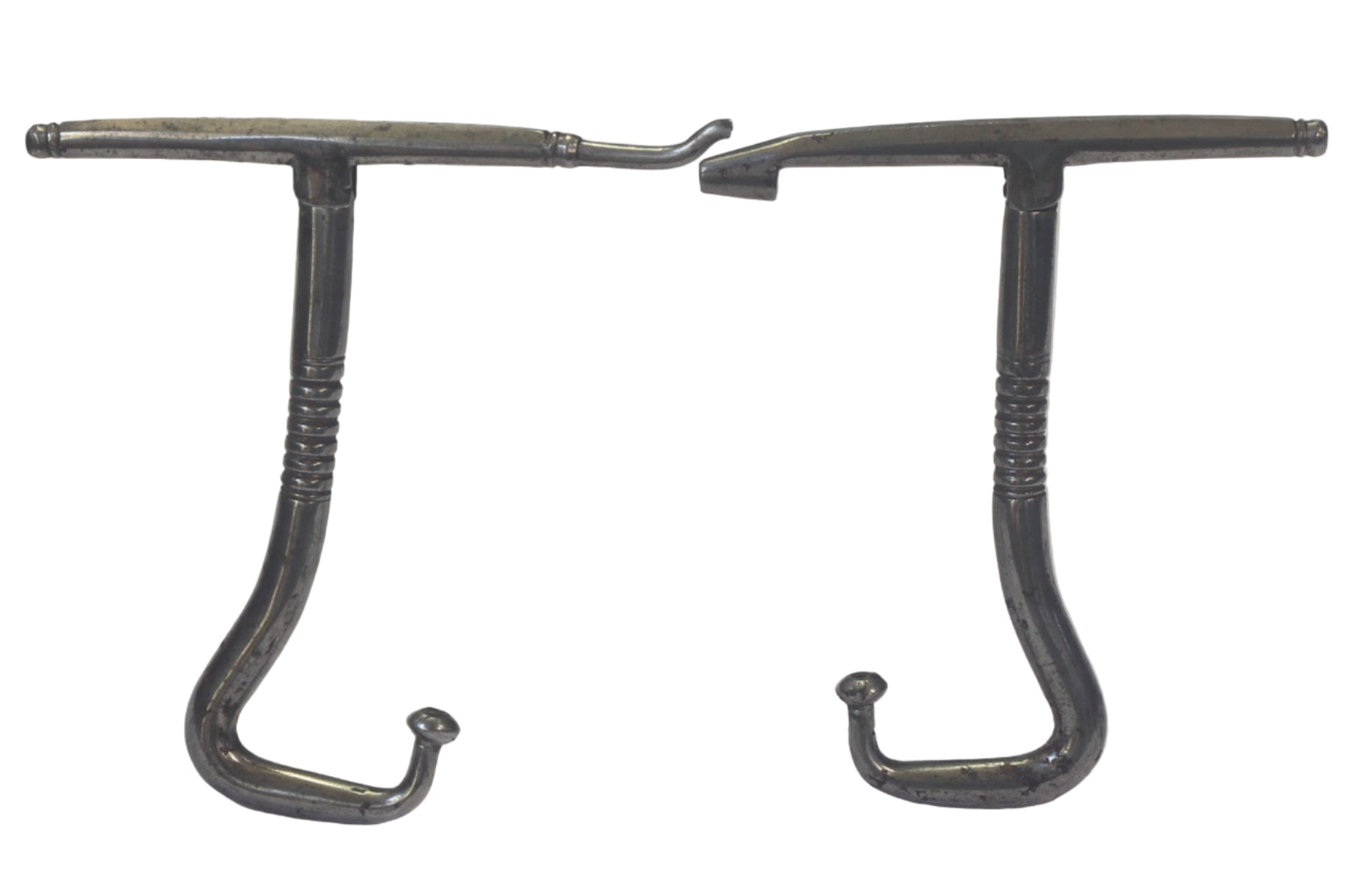 Mahogany Campaign Folding Boot Jack with Boot Pulls and Spurs