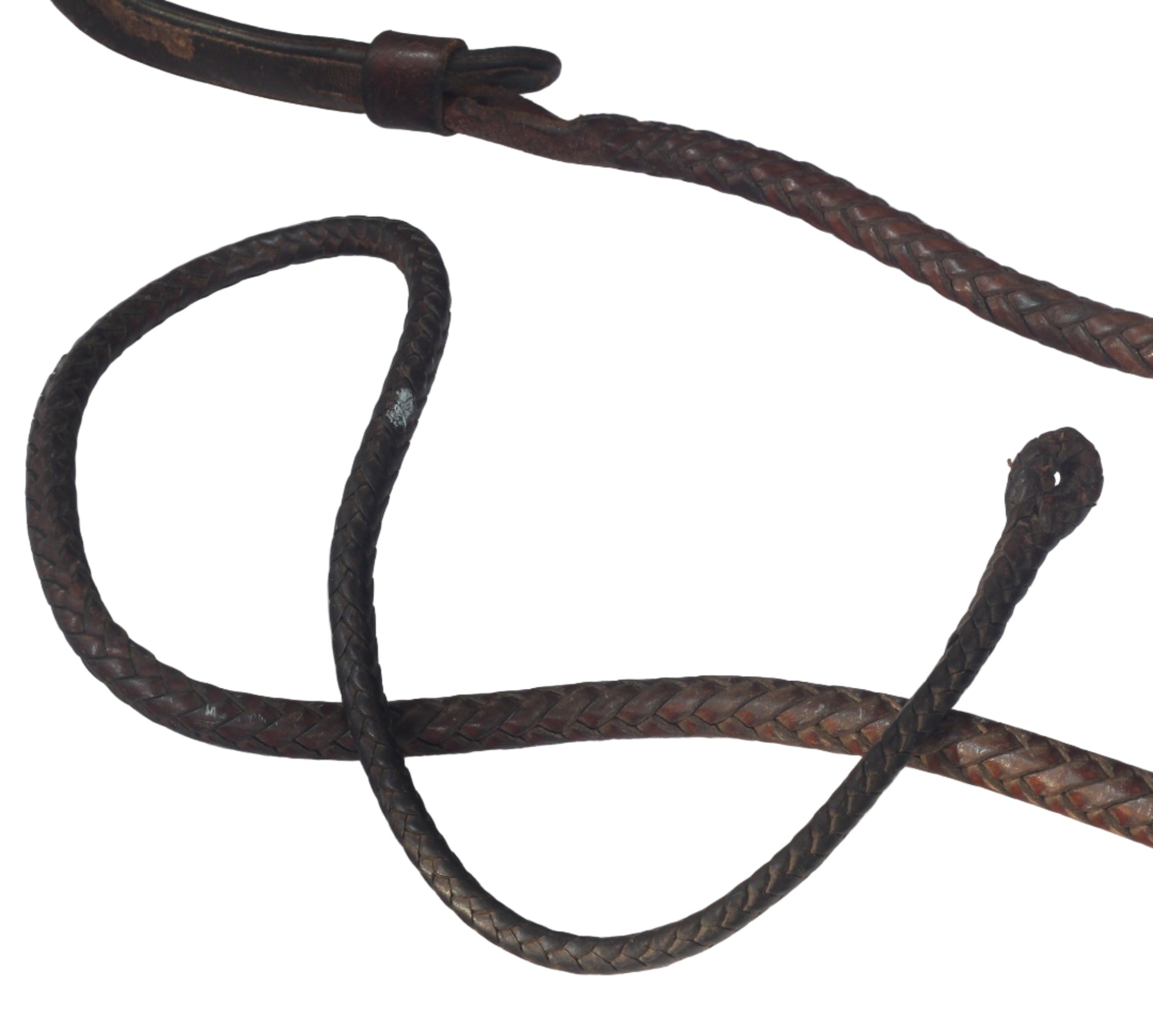 Vintage Rustic Ash Hunting Whip or Crop with Thong