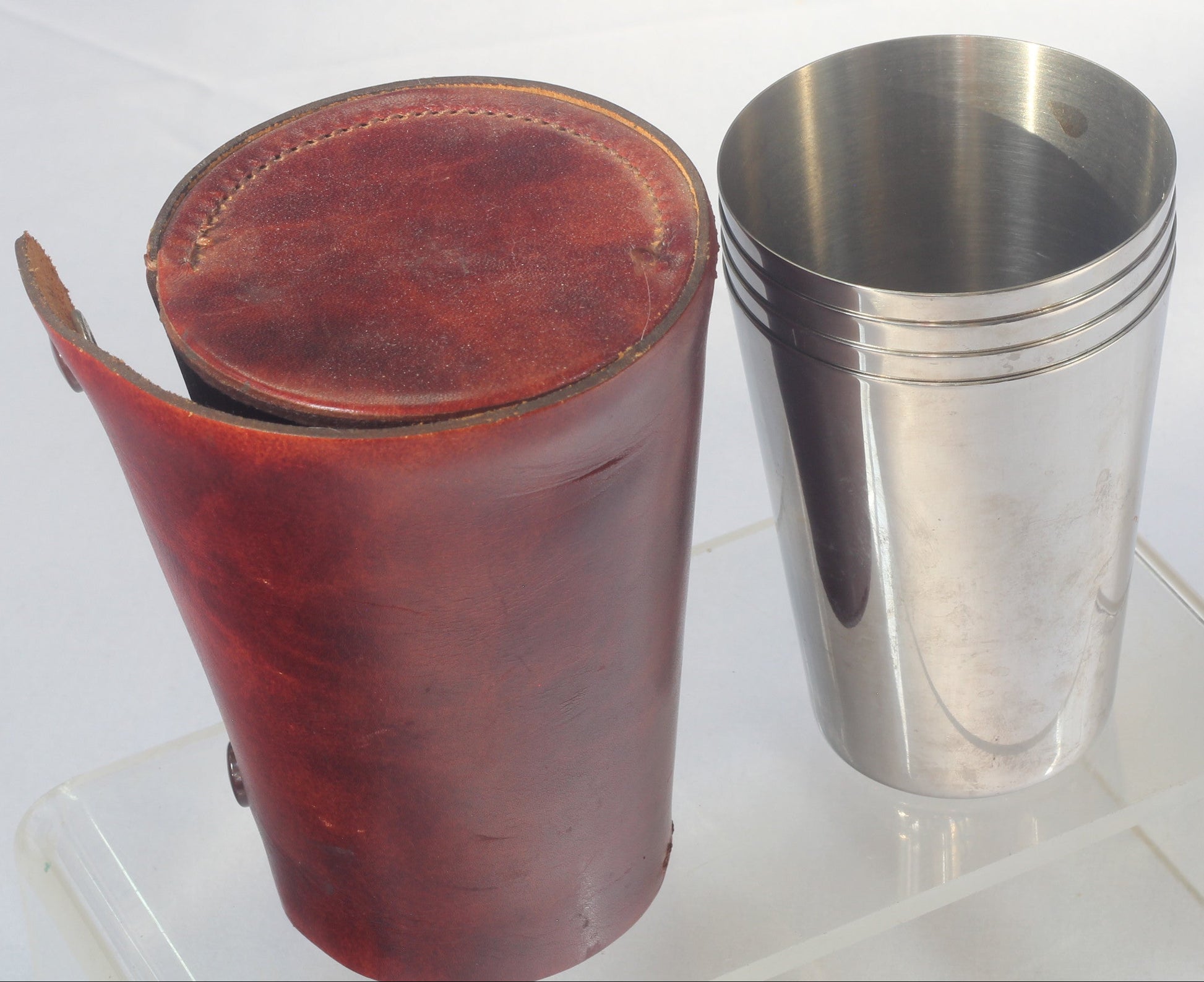 Four Cups in Leather Case for Country Sports