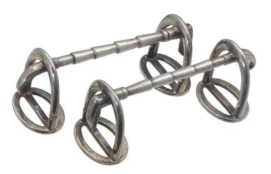 Antique Elkington 1863 Equestrian Whip and Stirrup Knife Rests