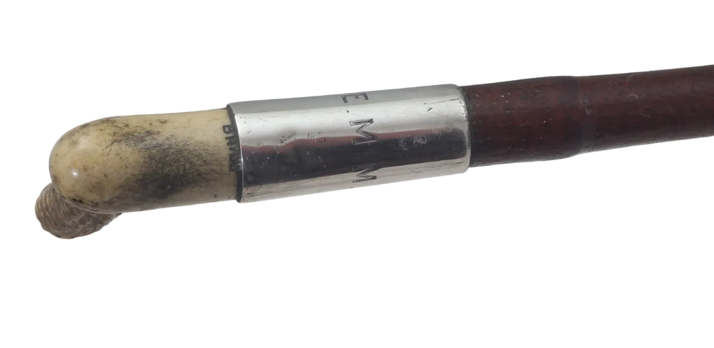 1919 Ladies Leather Hunting Whip or Crop by Brigg 