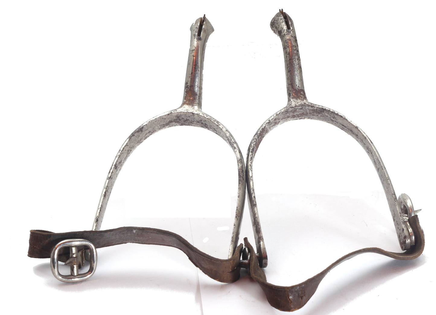 Pair of Heavy Swan Necked Spurs