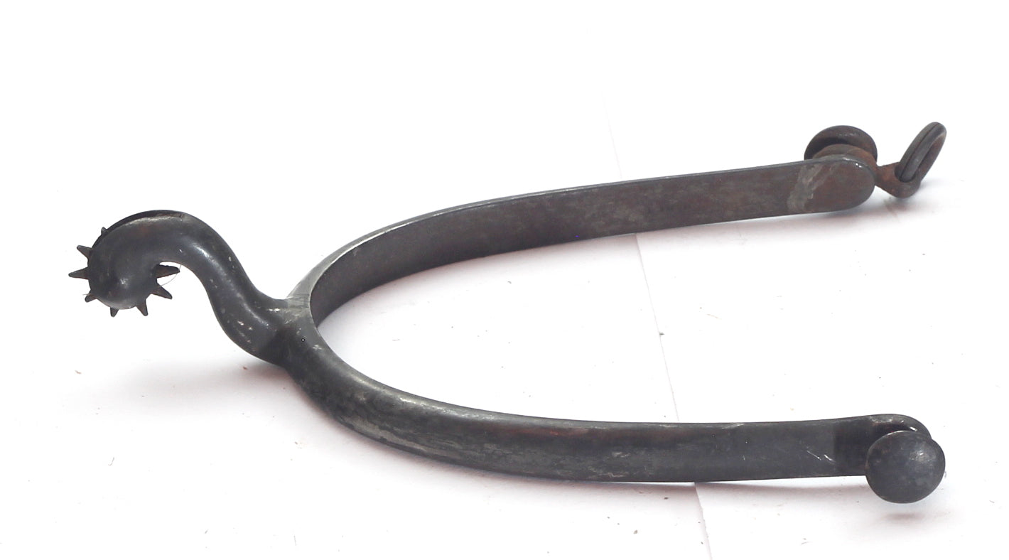 Pair of Antique Steel Spurs by Maxwell