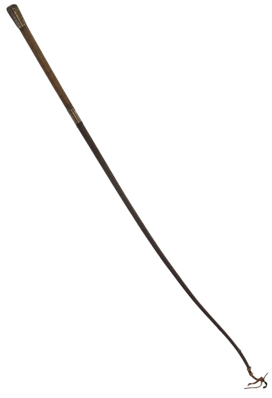 Antique Gents Park or Cutting Whip with Gilt Cap & Collar