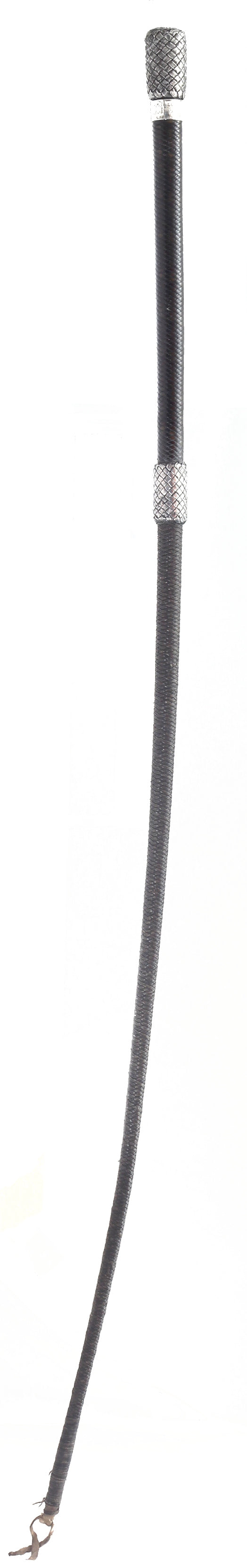 c.1840 Gents Whip by Griffiths with Braided Silver Mounts