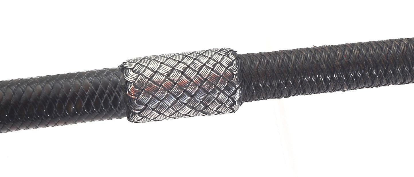 c.1840 Gents Whip by Griffiths with Braided Silver Mounts