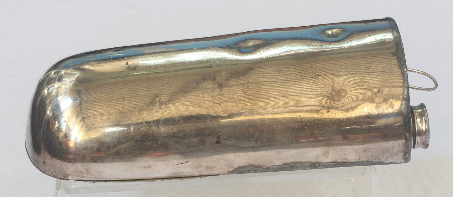 Leather Cavalry Saddle Wallet with Combined Flask & Sandwich case