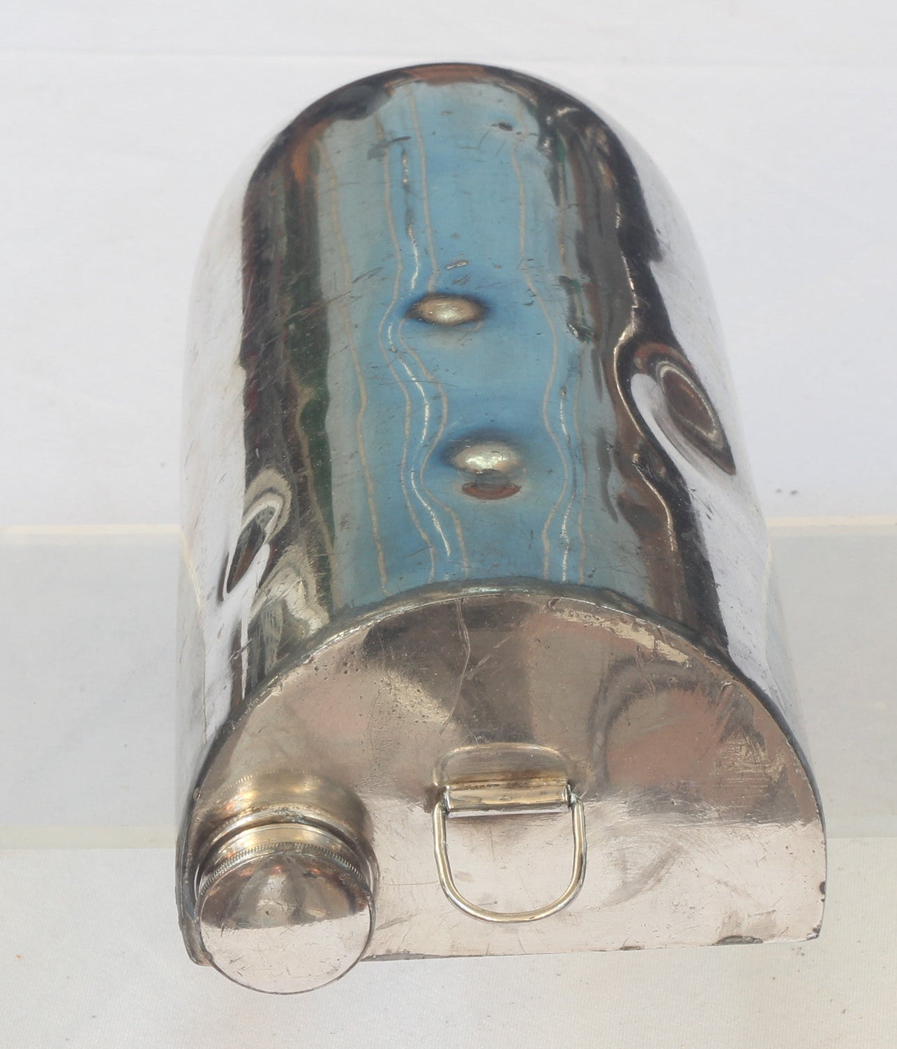 Leather Cavalry Saddle Wallet with Combined Flask & Sandwich case