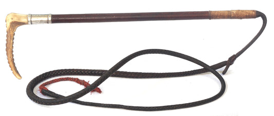 1935 Swaine & Adeney Ladies / Youths Leather Hunting Whip